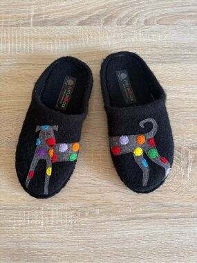 Haflinger dog wool slippers Sz 38/7